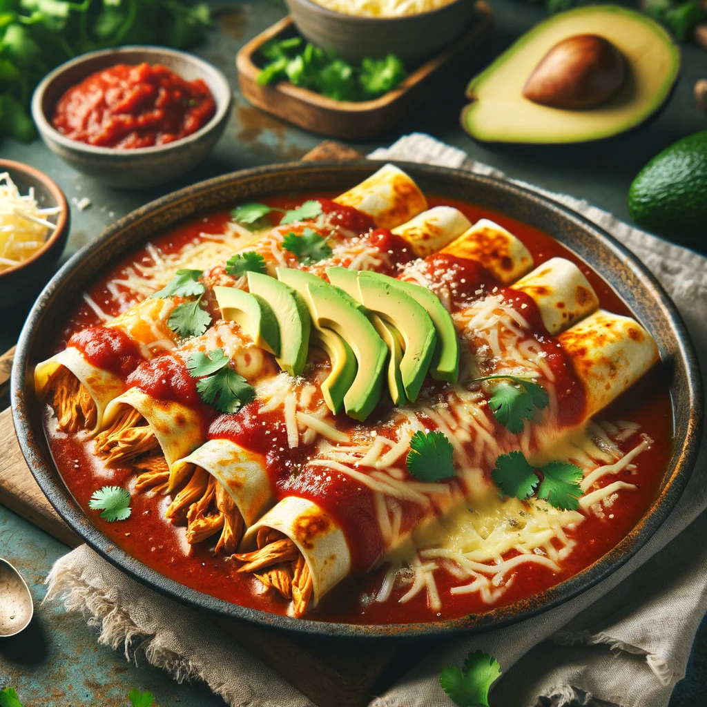 Enchiladas de Pollo